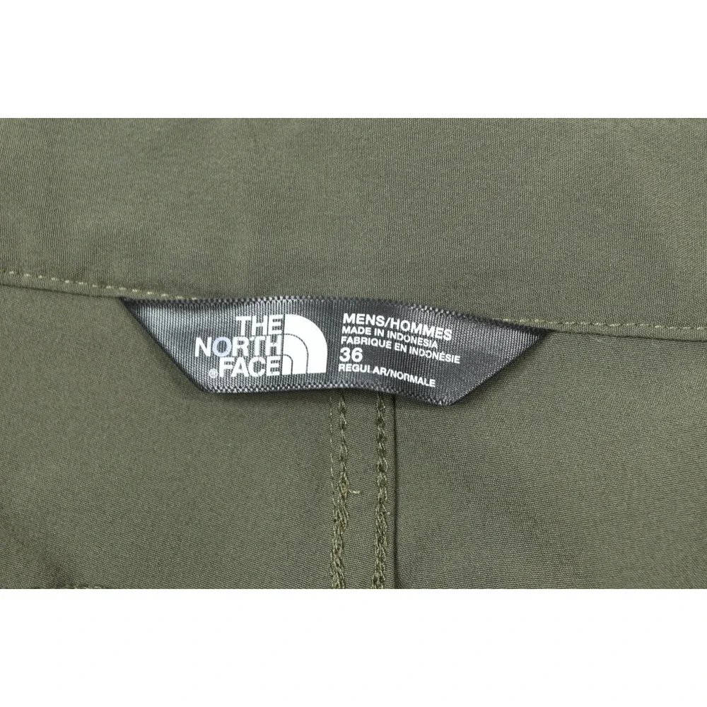 The North Face Paramount Trail Shorts Mens 36 Green Belted Relaxed Fit Hiking